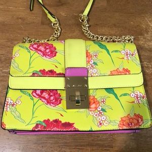 ALDO yellow flower power purse